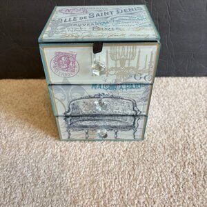 Accents Bu Jay Victorian Vintage Jewelry Box 4.5 x 4 x 5.75